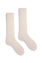 Load image into Gallery viewer, Wool Cashmere Woman&#39;s Solid Crew Socks