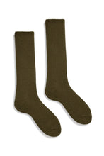Load image into Gallery viewer, Wool Cashmere Woman&#39;s Solid Crew Socks